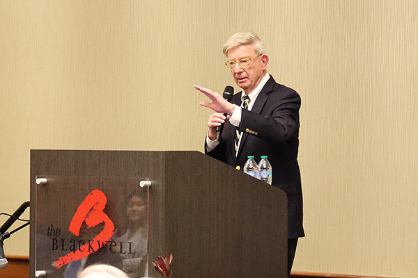 George Will speaking at a Chase Lecture