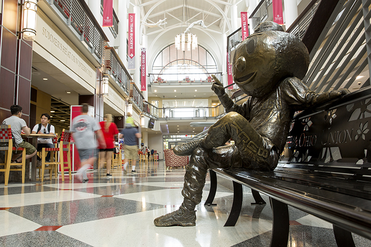 Brutus at the student center