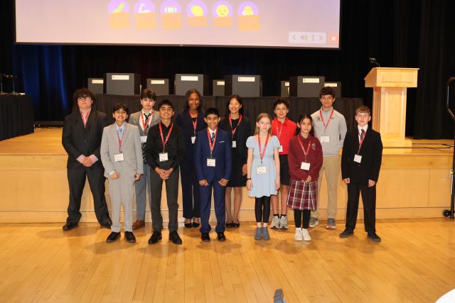 Civics Bee contestants