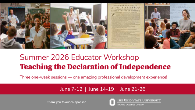 Declaration of Independence Educators Workshop