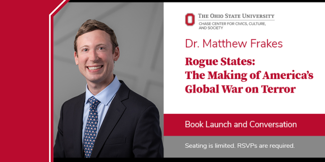Matthew Frakes book launch for Rogue States