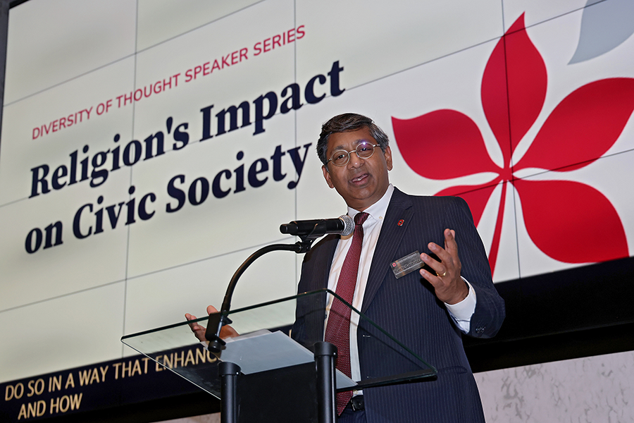 Speaker at Religion's Impact on Civic Society